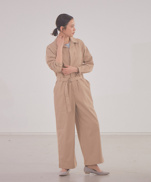 Abahouse Devinette(ドゥヴィネット)の「【Mylanka】コンビネゾン(つなぎ/オールインワン・レディース・カーキ/ベージュ・フリー)」の17枚目の写真