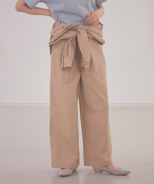 Abahouse Devinette(ドゥヴィネット)の「【Mylanka】コンビネゾン(つなぎ/オールインワン・レディース・カーキ/ベージュ・フリー)」の16枚目の写真