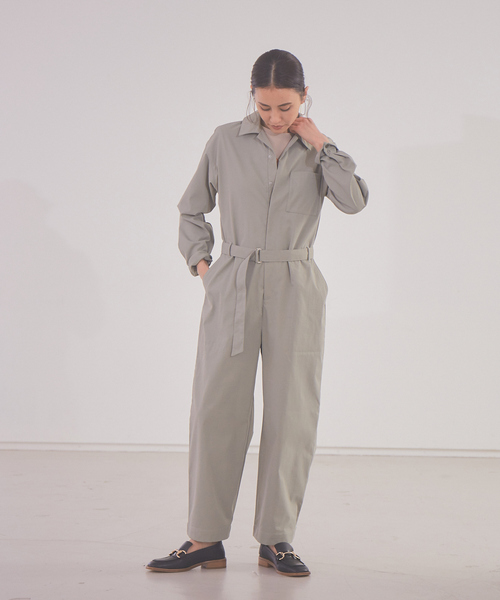 Abahouse Devinette(ドゥヴィネット)の「【Mylanka】コンビネゾン(つなぎ/オールインワン・レディース・カーキ/ベージュ・フリー)」の15枚目の写真