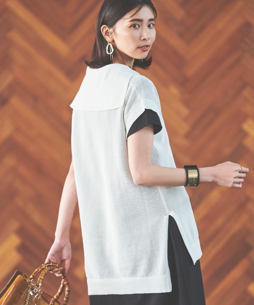 セール Barnyardstorm セーラーカラーフレンチプルオーバー ニット セーター Barnyardstorm バンヤードストーム のファッション通販 Zozotown