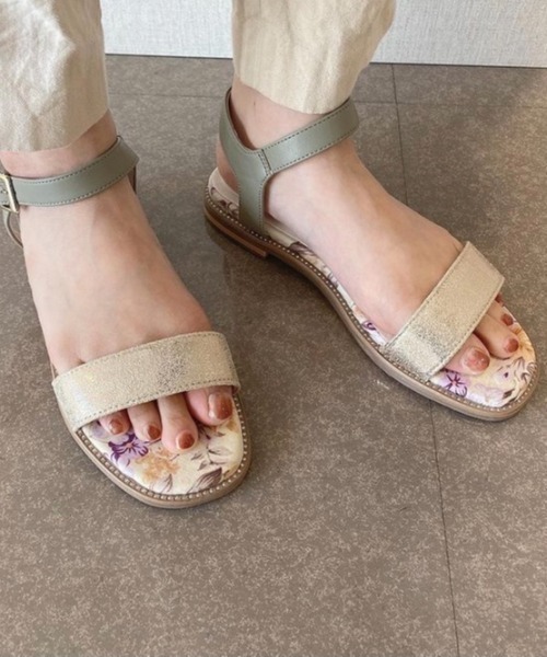 JELLY BEANS（ジェリービーンズ）の「ピースポイントフラットサンダル(214-30193)JELLY BEANS(ジェリービーンズ)（サンダル・レディース・ブラック/ピンク/プラチナム・LL/S/M/L）」の22枚目の写真