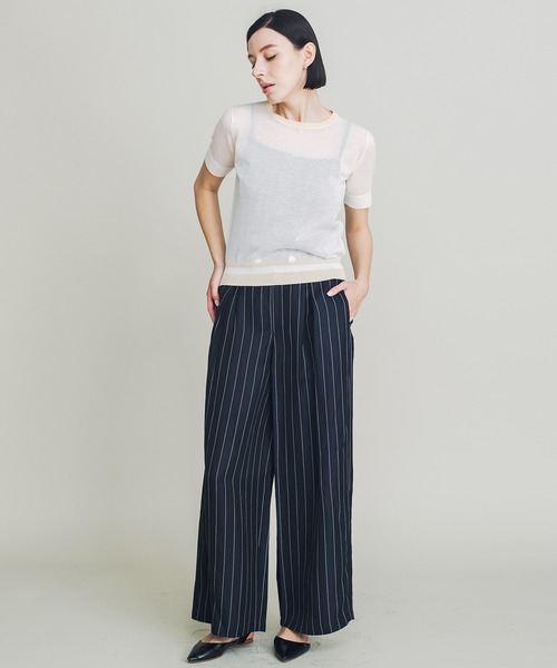 COOMB（クーム）の「ピンストライプワイドパンツ（その他パンツ・レディース・ネイビー・38(M)/40(L)）」の16枚目の写真