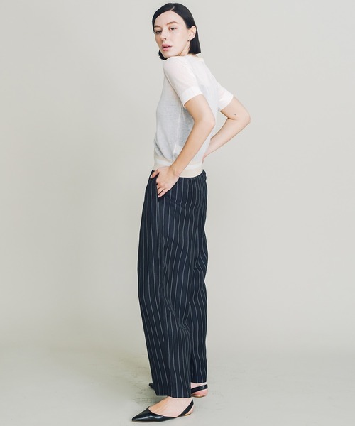 COOMB（クーム）の「ピンストライプワイドパンツ（その他パンツ・レディース・ネイビー・38(M)/40(L)）」の17枚目の写真