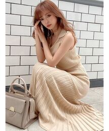 RESEXXY | 襟付ニットワンピース(ワンピース)