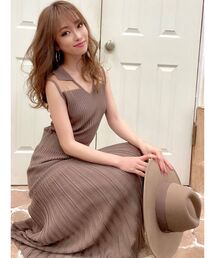 RESEXXY | 襟付ニットワンピース(ワンピース)