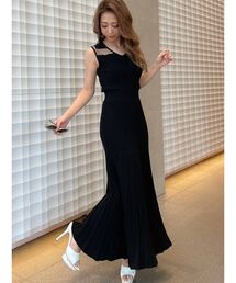 RESEXXY | 襟付ニットワンピース(ワンピース)