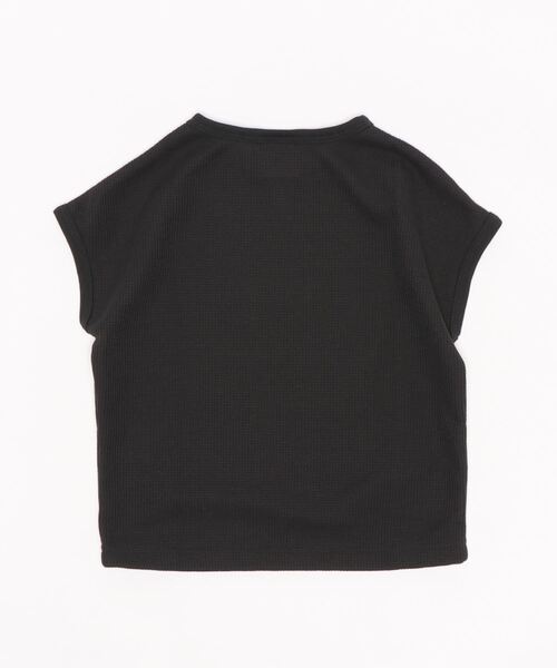 GROOVY COLORS(グルービーカラーズ)の「DRY-Xワッフル LID ノースリーブTシャツ(Tシャツ/カットソー・キッズ・ブラック/カーキ・100/110/120/90)」の6枚目の写真