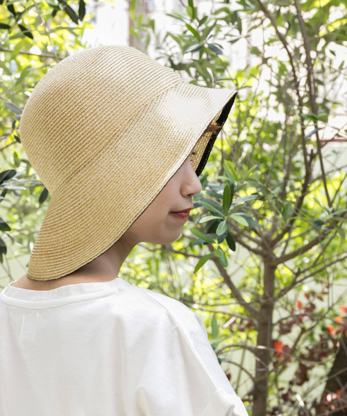 URBAN RESEARCH(アーバンリサーチ)の「ブリムラインペーパーハット(ハット・レディース・ブラウン/ナチュラル・-)」の13枚目の写真