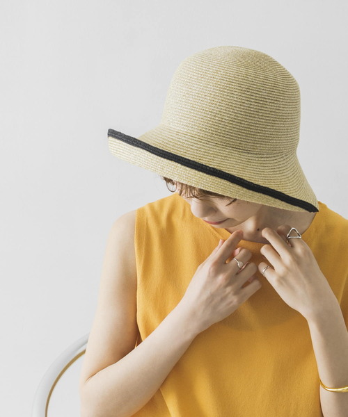 URBAN RESEARCH(アーバンリサーチ)の「ブリムラインペーパーハット(ハット・レディース・ブラウン/ナチュラル・-)」の16枚目の写真