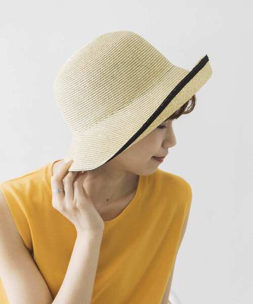URBAN RESEARCH(アーバンリサーチ)の「ブリムラインペーパーハット(ハット・レディース・ブラウン/ナチュラル・-)」の17枚目の写真