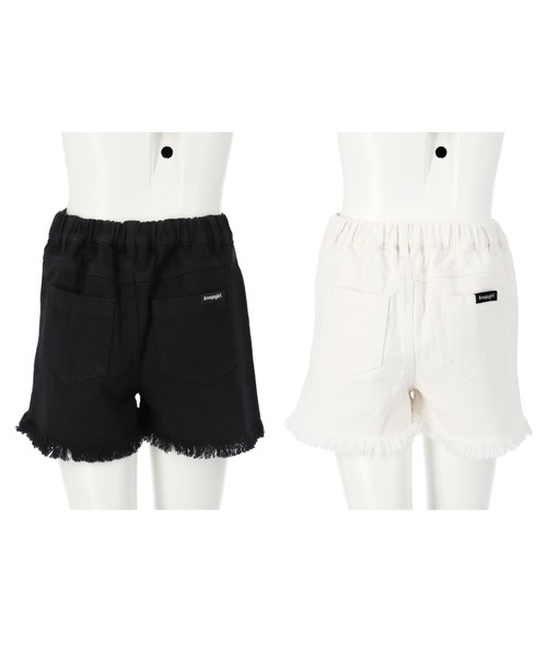 ANAP GｉRL（アナップガール）の「裾クラッシュモノトーンツイルショートパンツ（その他パンツ・キッズ・ホワイト/ブラック・S/M/XS）」の19枚目の写真
