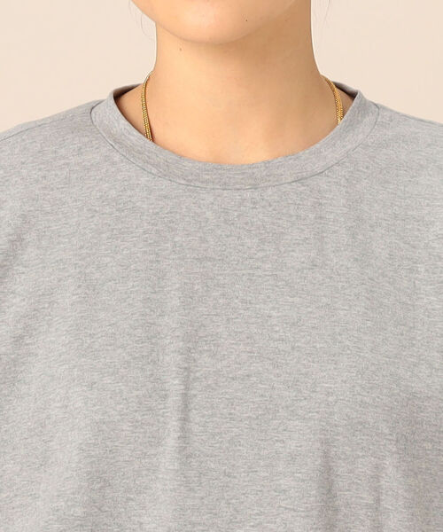 NOLLEY’S（ノーリーズ）の「【WEB限定】布帛切り替えTシャツ（Tシャツ/カットソー・レディース・ライトグレー/ブラック/オフホワイト・FREE）」の7枚目の写真