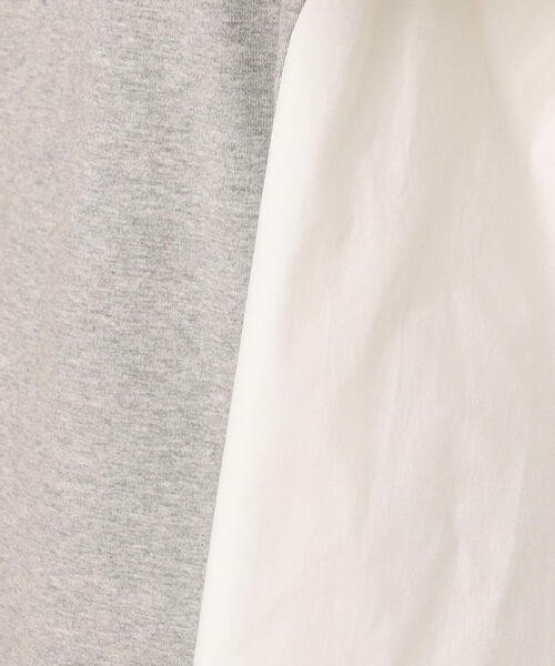 NOLLEY’S（ノーリーズ）の「【WEB限定】布帛切り替えTシャツ（Tシャツ/カットソー・レディース・ライトグレー/ブラック/オフホワイト・FREE）」の11枚目の写真