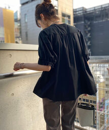 【WEB限定】布帛切り替えTシャツ