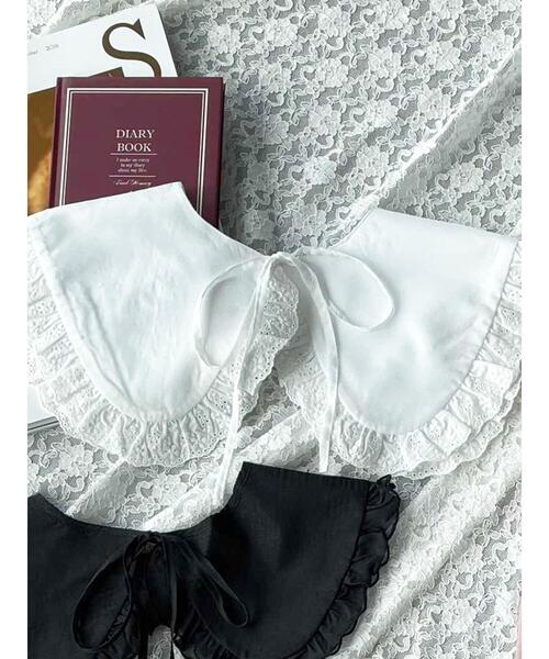 SLURR（スラ―）の「レースフリルカラー（その他小物・レディース・ブラック/オフホワイト・FREE）」の15枚目の写真