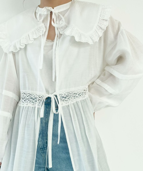 SLURR（スラ―）の「レースフリルカラー（その他小物・レディース・ブラック/オフホワイト・FREE）」の9枚目の写真