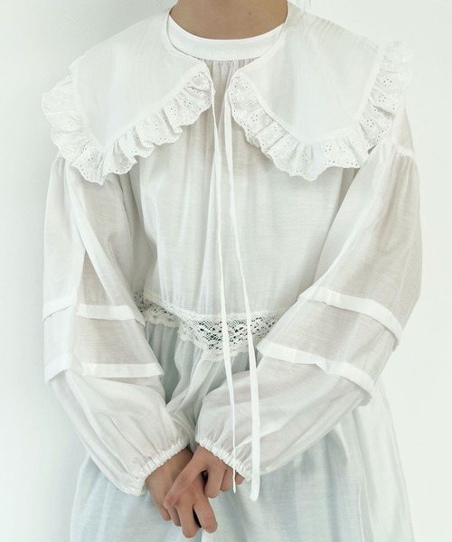 SLURR（スラ―）の「レースフリルカラー（その他小物・レディース・ブラック/オフホワイト・FREE）」の11枚目の写真