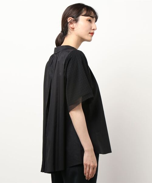 FRAPBOIS（フラボア）の「シアードット ブラウス（シャツ/ブラウス・レディース・ホワイト/ブラック・1/0）」の3枚目の写真