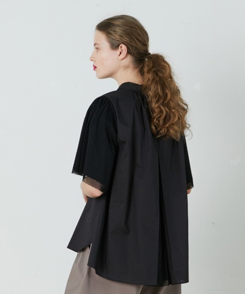 FRAPBOIS（フラボア）の「シアードット ブラウス（シャツ/ブラウス・レディース・ホワイト/ブラック・1/0）」の6枚目の写真