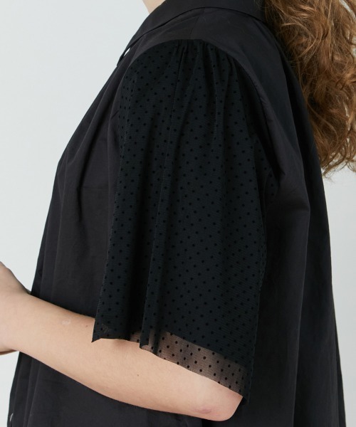 FRAPBOIS（フラボア）の「シアードット ブラウス（シャツ/ブラウス・レディース・ホワイト/ブラック・1/0）」の8枚目の写真