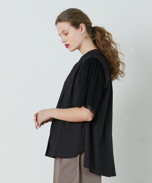 FRAPBOIS（フラボア）の「シアードット ブラウス（シャツ/ブラウス・レディース・ホワイト/ブラック・1/0）」の5枚目の写真