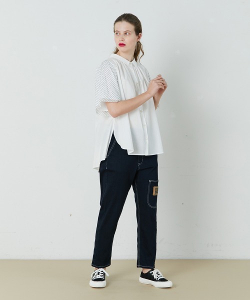 FRAPBOIS（フラボア）の「シアードット ブラウス（シャツ/ブラウス・レディース・ホワイト/ブラック・1/0）」の15枚目の写真