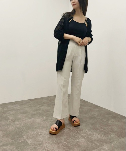 apres jour mignon（アプレジュールミニョン）の「カップ付きキャミ 【ZOZOTOWN限定アイテム】（キャミソール・レディース・オフホワイト/ブラック/ライトベージュ・X-LARGE/フリー）」の9枚目の写真