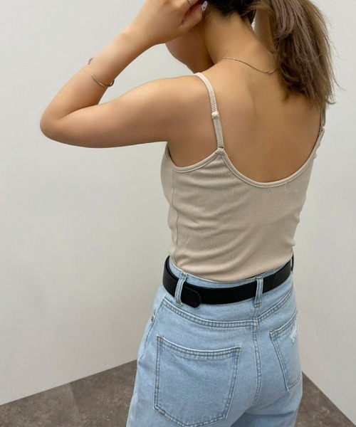 apres jour mignon（アプレジュールミニョン）の「カップ付きキャミ 【ZOZOTOWN限定アイテム】（キャミソール・レディース・オフホワイト/ブラック/ライトベージュ・X-LARGE/フリー）」の11枚目の写真