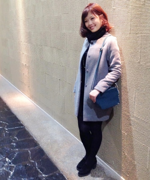 Chico（チコ）の「ノーカラーコート（その他アウター・レディース・その他20/ブラック/グレー・FREE）」の2枚目の写真