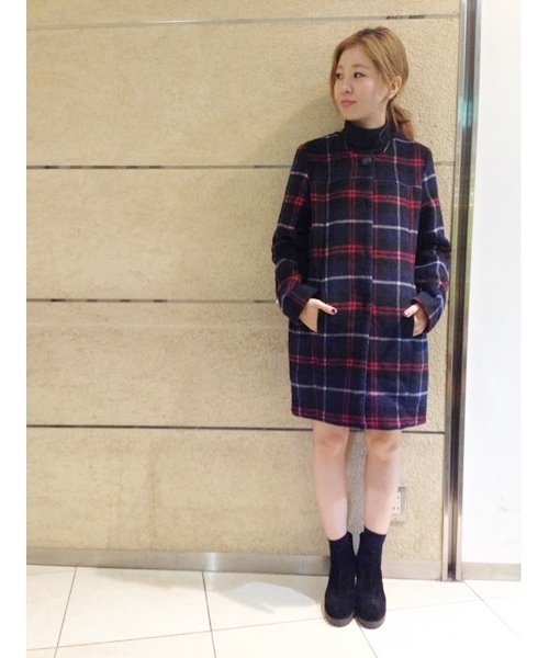 Chico（チコ）の「ノーカラーコート（その他アウター・レディース・その他20/ブラック/グレー・FREE）」の15枚目の写真