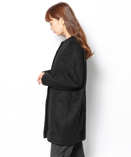 Chico（チコ）の「ノーカラーコート（その他アウター・レディース・その他20/ブラック/グレー・FREE）」の5枚目の写真