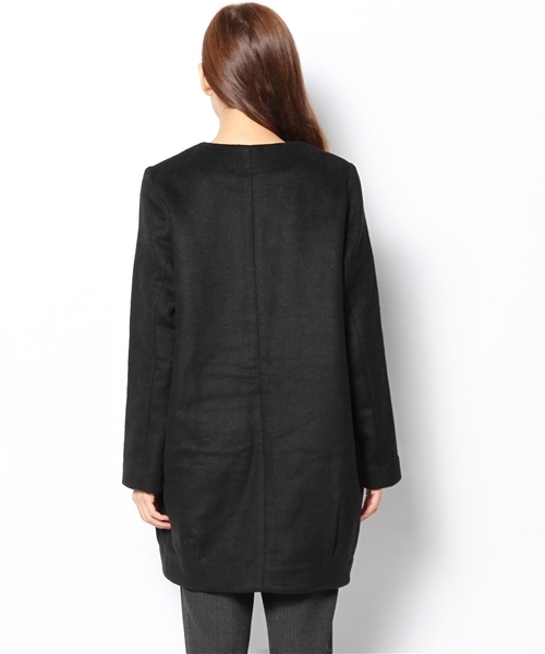 Chico（チコ）の「ノーカラーコート（その他アウター・レディース・その他20/ブラック/グレー・FREE）」の6枚目の写真