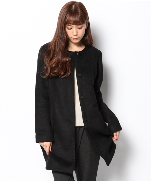 Chico（チコ）の「ノーカラーコート（その他アウター・レディース・その他20/ブラック/グレー・FREE）」の7枚目の写真