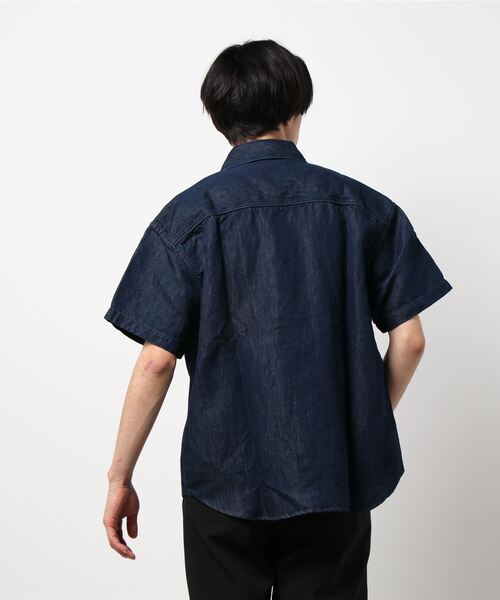 C.E（シーイー）の「【C.E / シーイー】 DENIM SHORT SLEEVE SHIRT（シャツ/ブラウス・メンズ・ブルー・LARGE/MEDIUM/X-LARGE）」の20枚目の写真
