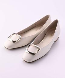 SAN-REMO 2.0㎝ヒールオーナメント付きパンプス