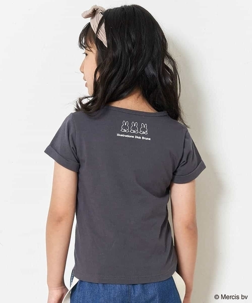 a.v.v（アーヴェヴェ）の「[100-140]【数量限定】miffy フェイスプリントカットソー[WEB限定サイズ]（Tシャツ/カットソー・キッズ・チャコールグレー・130/110/140/100/120）」の9枚目の写真
