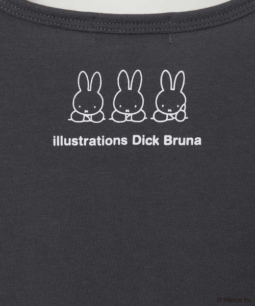 a.v.v（アーヴェヴェ）の「[100-140]【数量限定】miffy フェイスプリントカットソー[WEB限定サイズ]（Tシャツ/カットソー・キッズ・チャコールグレー・130/110/140/100/120）」の3枚目の写真