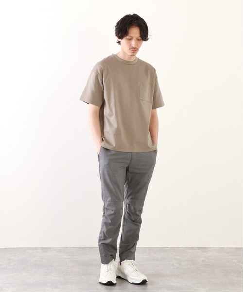 JOURNAL STANDARD relume(ジャーナルスタンダード レリューム)の「《追加》40/-ポンチ Tシャツ(Tシャツ/カットソー・メンズ・ホワイト/ライトグレー/ブラック/ベージュ・SMALL/MEDIUM/LARGE)」の5枚目の写真