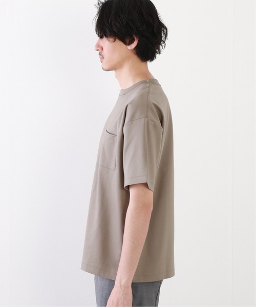 JOURNAL STANDARD relume(ジャーナルスタンダード レリューム)の「《追加》40/-ポンチ Tシャツ(Tシャツ/カットソー・メンズ・ホワイト/ライトグレー/ブラック/ベージュ・SMALL/MEDIUM/LARGE)」の7枚目の写真