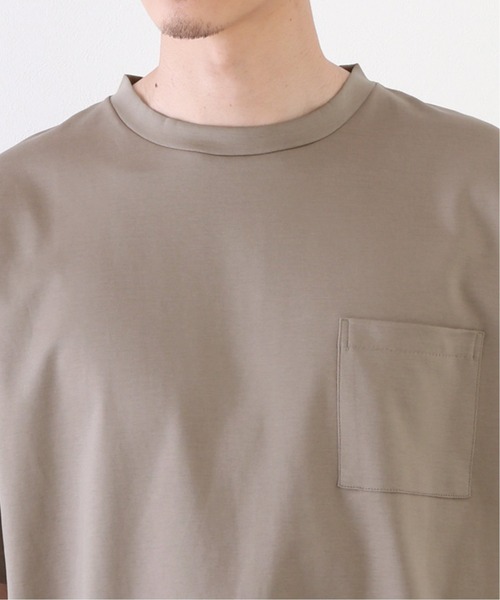 JOURNAL STANDARD relume(ジャーナルスタンダード レリューム)の「《追加》40/-ポンチ Tシャツ(Tシャツ/カットソー・メンズ・ホワイト/ライトグレー/ブラック/ベージュ・SMALL/MEDIUM/LARGE)」の9枚目の写真