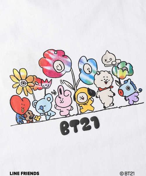 BT21」プリントTシャツ（Tシャツ/カットソー）｜Right-on