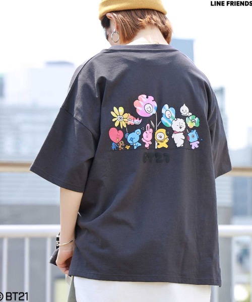 BT21」プリントTシャツ（Tシャツ/カットソー）｜Right-on