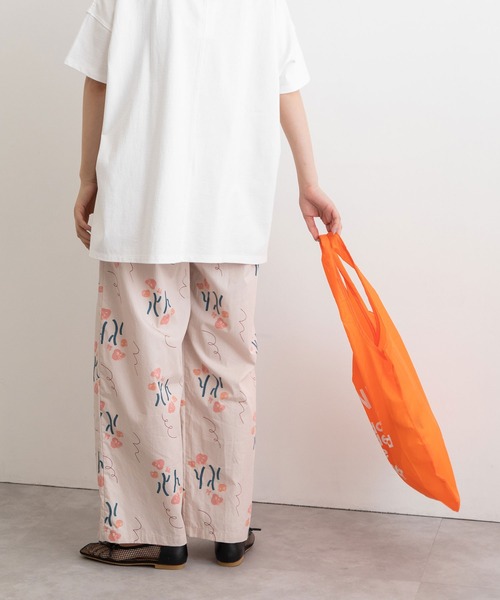 POU DOU DOU（プードゥドゥ）の「drawingフラワープリントイージーパンツ（その他パンツ・レディース・ピンク/ダークグレー・3）」の14枚目の写真