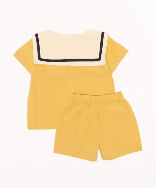 aimoha(アイモハ)の「【aimoha-KIDS-】夏 激かわいい 兄弟姉妹おそろい セーラーカラーセットアップ (SS)(セットアップ・キッズ・イエロー系その他/ベージュ系その他/イエロー/ベージュ・130/100/90/110/80/140/120)」の18枚目の写真
