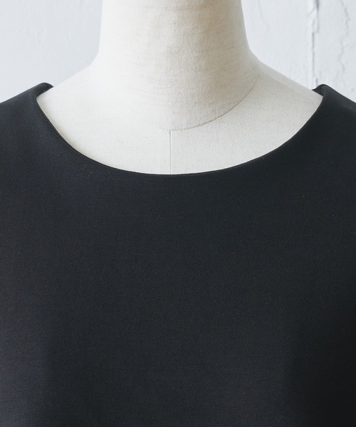 BEARDSLEY（ビアズリー）の「袖プックリダンボールカットソー（Tシャツ/カットソー・レディース・ブラック/グレー・FREE）」の9枚目の写真