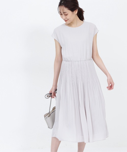 セール フレンチスリーブプリーツワンピース ワンピース Natural Beauty Basic ナチュラルビューティベーシック のファッション通販 Zozotown