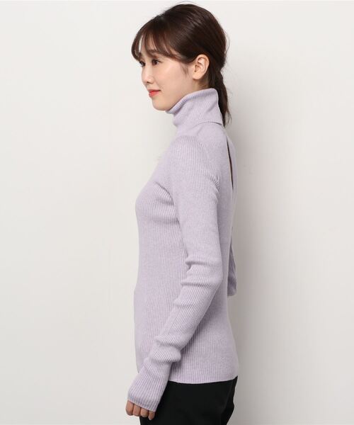 新品★Marie Miller(マリーミラー)★アルパカ混★長袖セーター★グレー Marie Miller BACK SLIT TURTLE KNIT (マリーミラー バックスリット