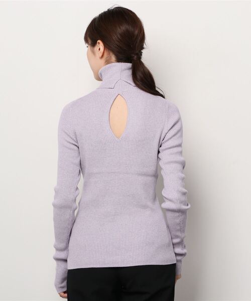 MARIE MILLER(マリー ミラー)の「Marie Miller BACK SLIT TURTLE KNIT (マリーミラー バックスリットタートルニット)(3colors)(Women's)(MM015)(ニット/セーター・レディース・ブラック/ラベンダー/オートミール・FREE)」の19枚目の写真