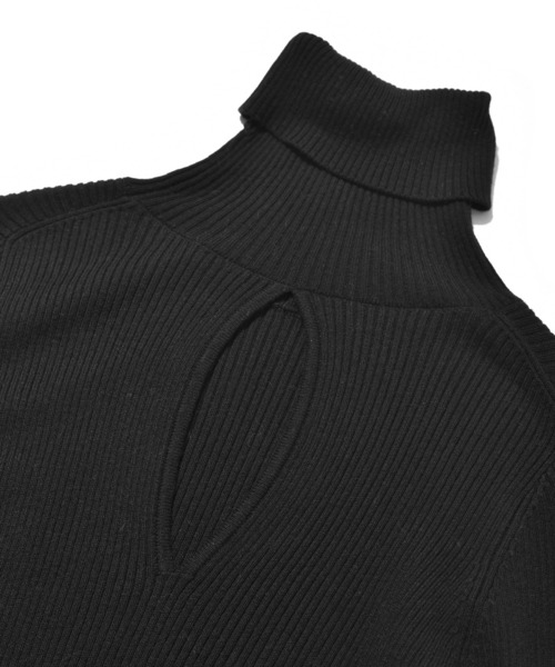 MARIE MILLER(マリー ミラー)の「Marie Miller BACK SLIT TURTLE KNIT (マリーミラー バックスリットタートルニット)(3colors)(Women's)(MM015)(ニット/セーター・レディース・ブラック/ラベンダー/オートミール・FREE)」の9枚目の写真