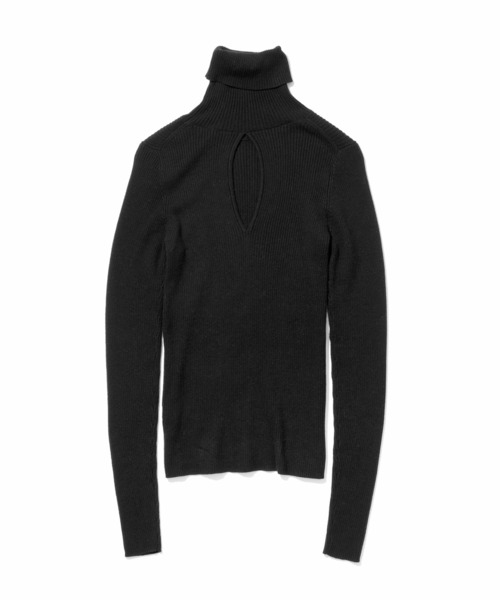 MARIE MILLER(マリー ミラー)の「Marie Miller BACK SLIT TURTLE KNIT (マリーミラー バックスリットタートルニット)(3colors)(Women's)(MM015)(ニット/セーター・レディース・ブラック/ラベンダー/オートミール・FREE)」の7枚目の写真